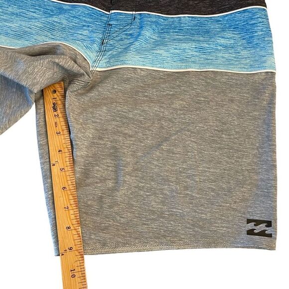 Billabong Platinum Tribong Mens X Stretch Boardshorts Blue Gray Black Size 36 - Picture 7 of 8